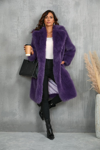 Violet Bianca Luxe Faux Fur Coat