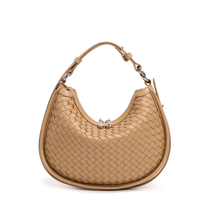 Luna Woven Leather Hobo Bag