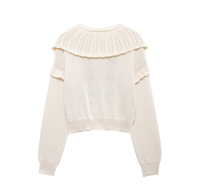 Evelyn Embroidered Knit Cardigan