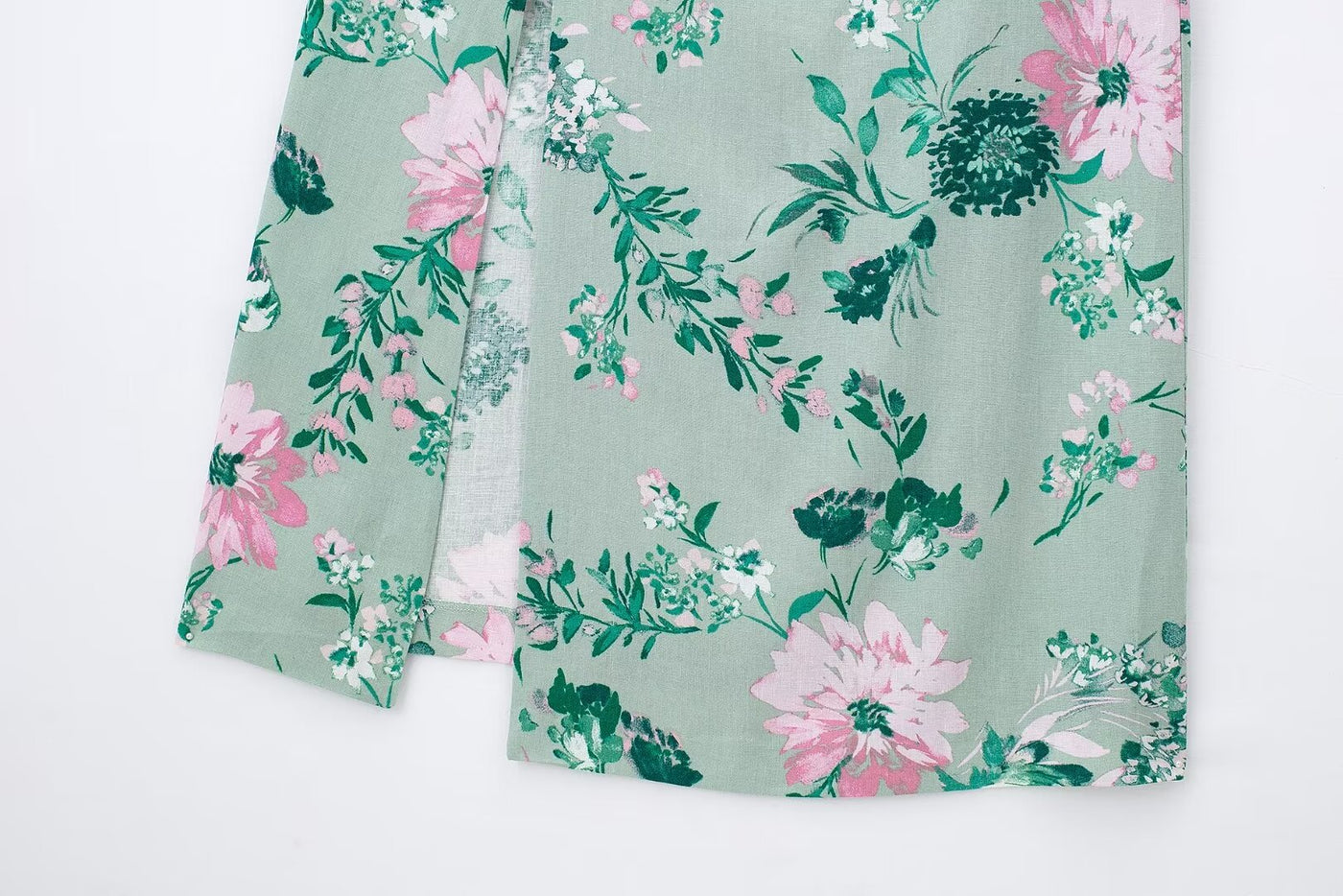 Mint Blossom Floral Slip Midi Dress