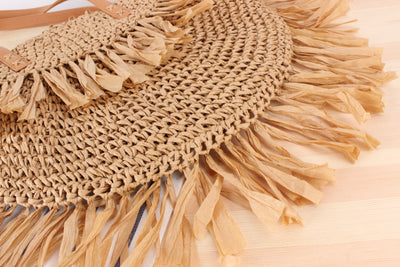 Sienna Fringe Woven Tote