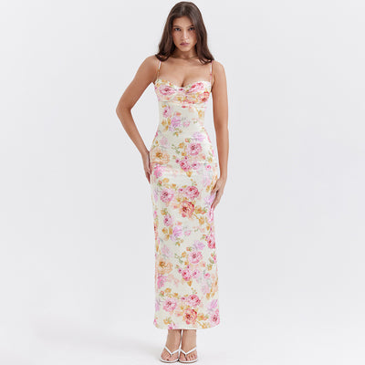 The Rosalina Satin Maxi Dress