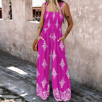 Seraphina Boho Wide-Leg Jumpsuit