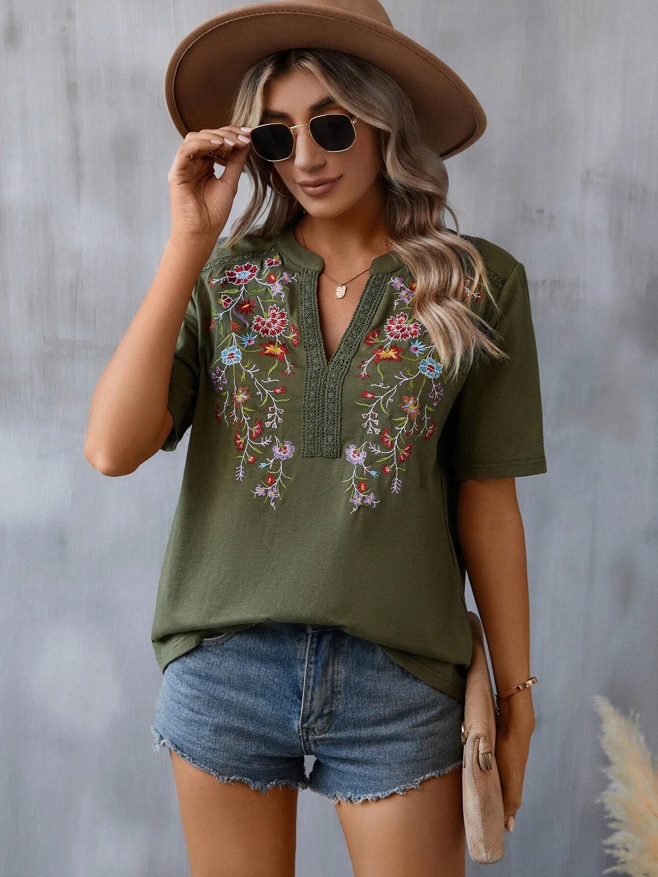 Esme Embroidered Top