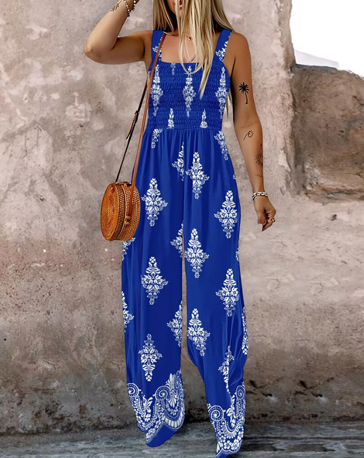 Seraphina Boho Wide-Leg Jumpsuit