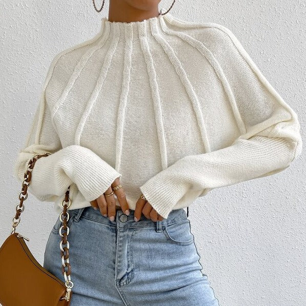 Isabella Knit Mock Neck Sweater