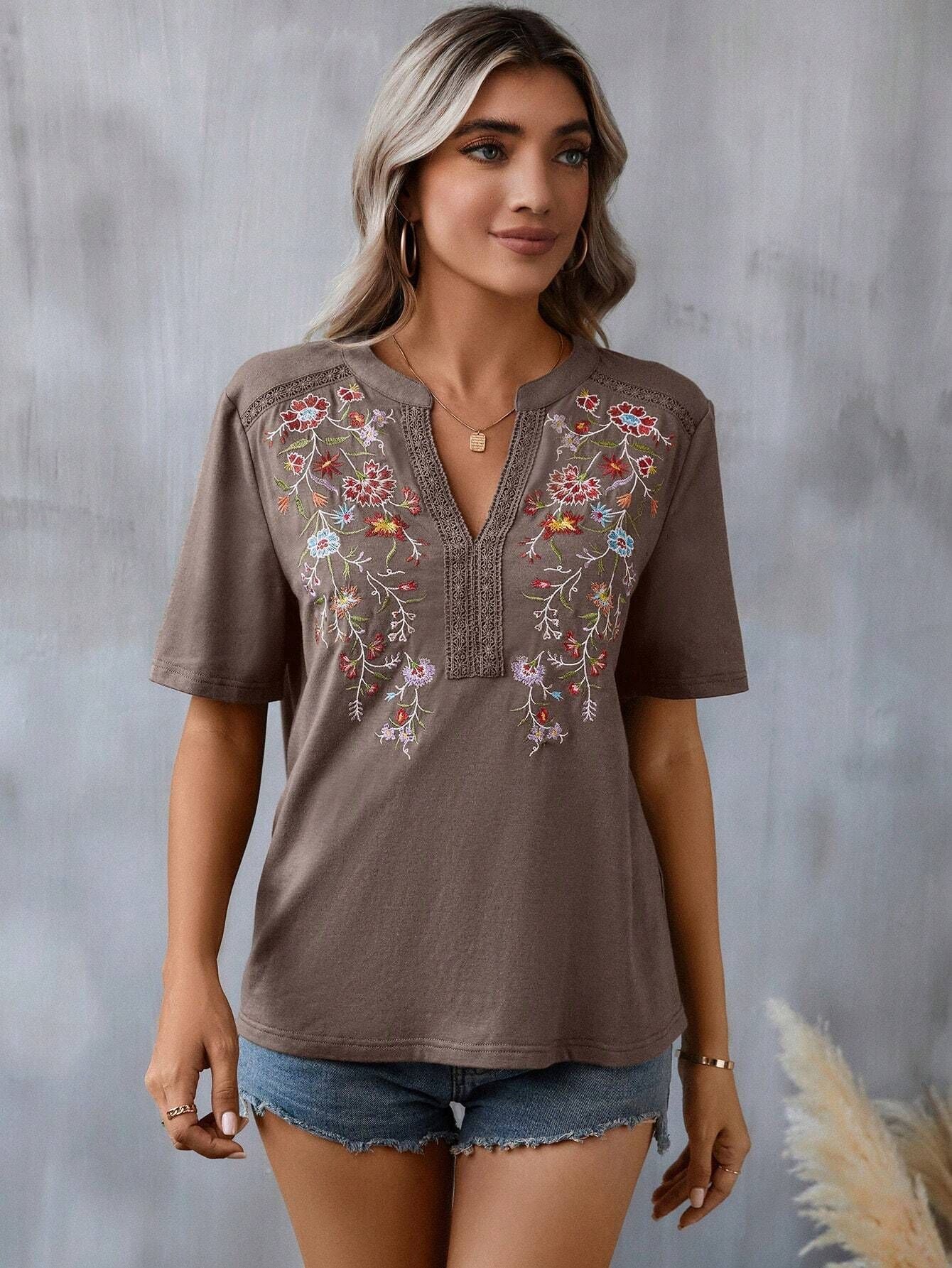 Esme Embroidered Top