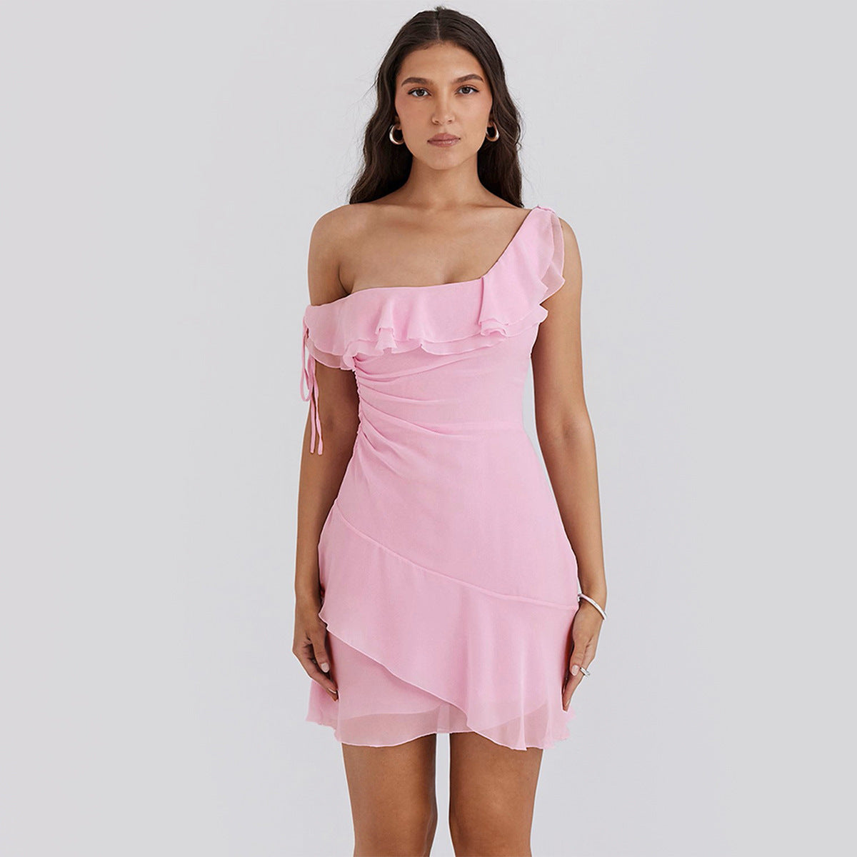 Aria One-Shoulder Mini Dress