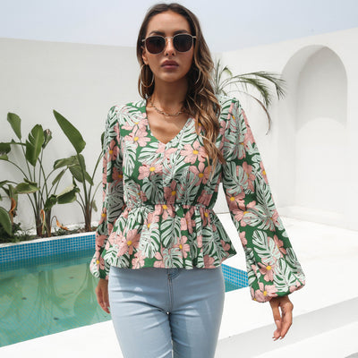 Daisy Bloom Peplum Blouse