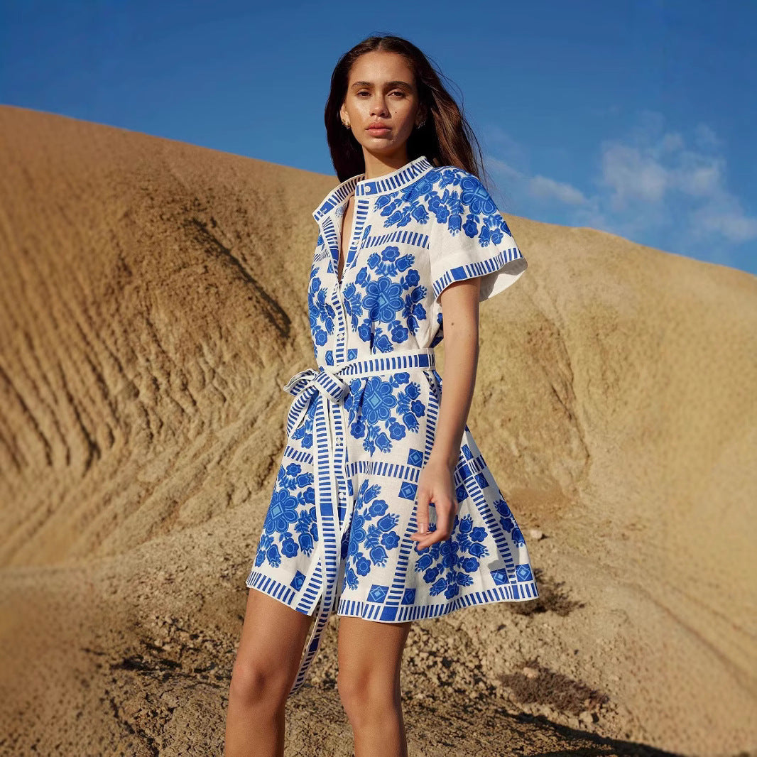 Sofia Santorini Shirt Dress