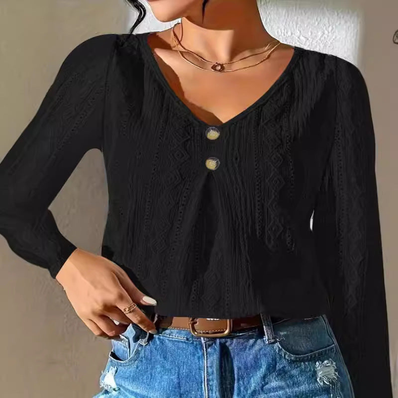 Eloise Eyelet Shirt Top