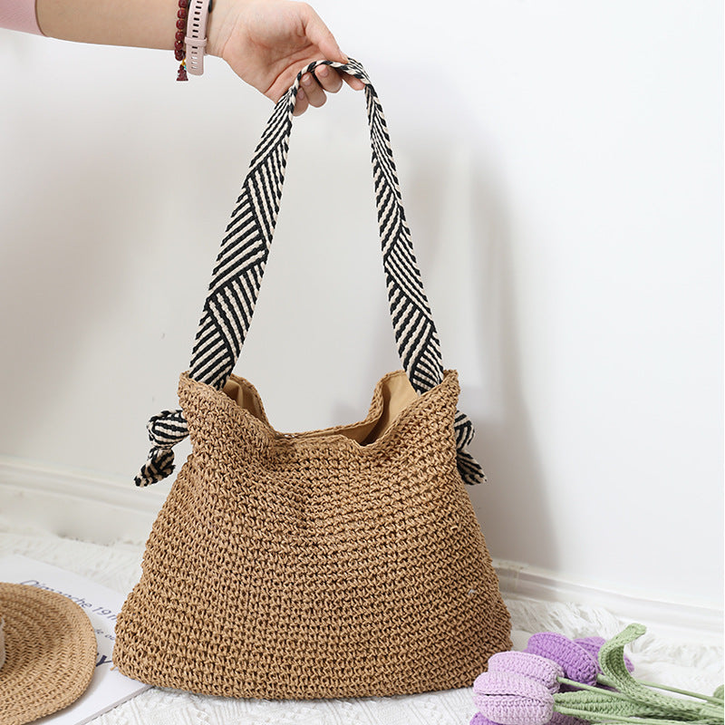 Sienna Woven Shoulder Tote