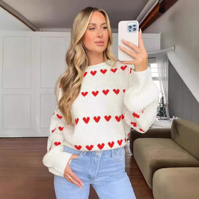 Amour Heart Knit Sweater