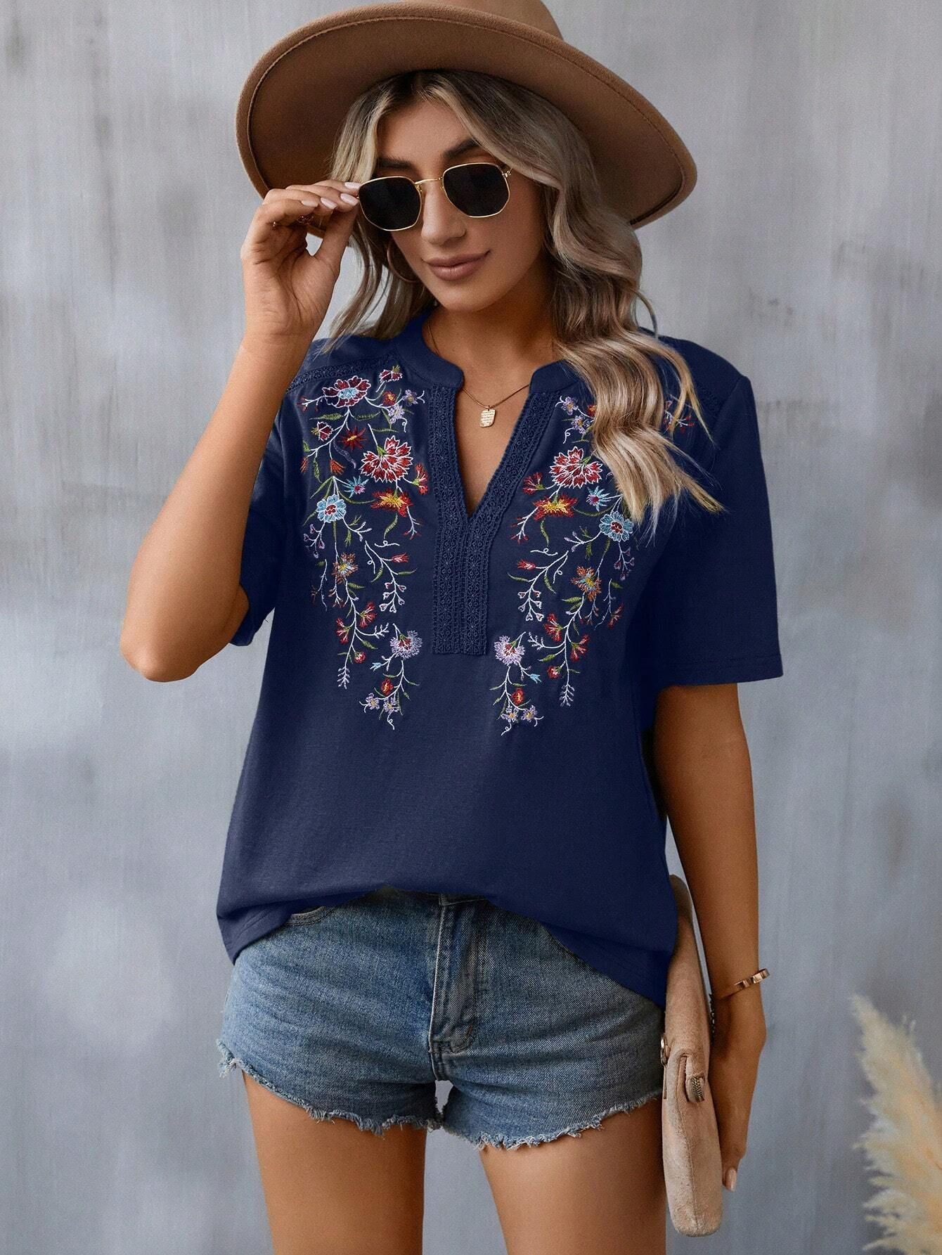 Esme Embroidered Top