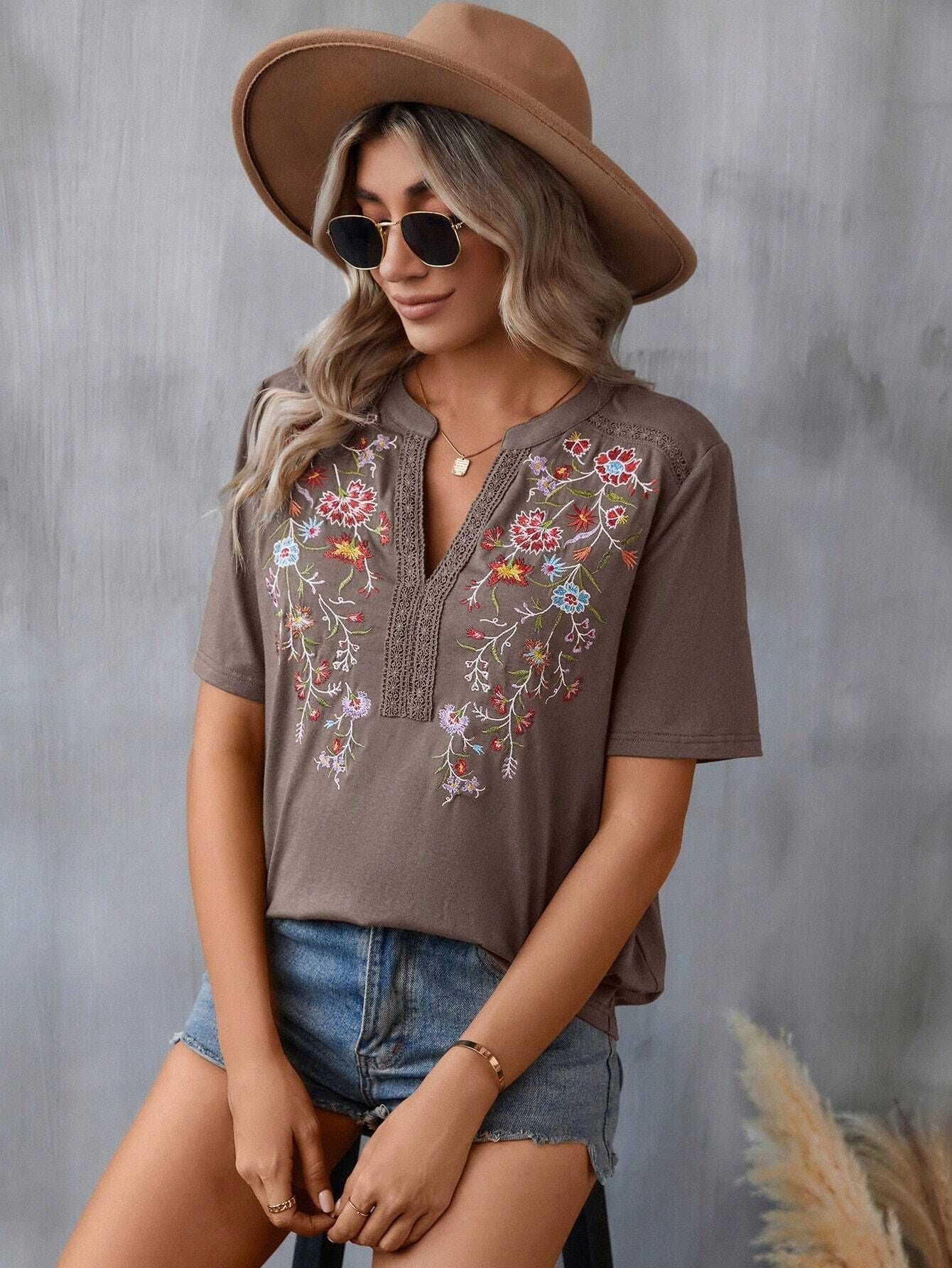 Esme Embroidered Top