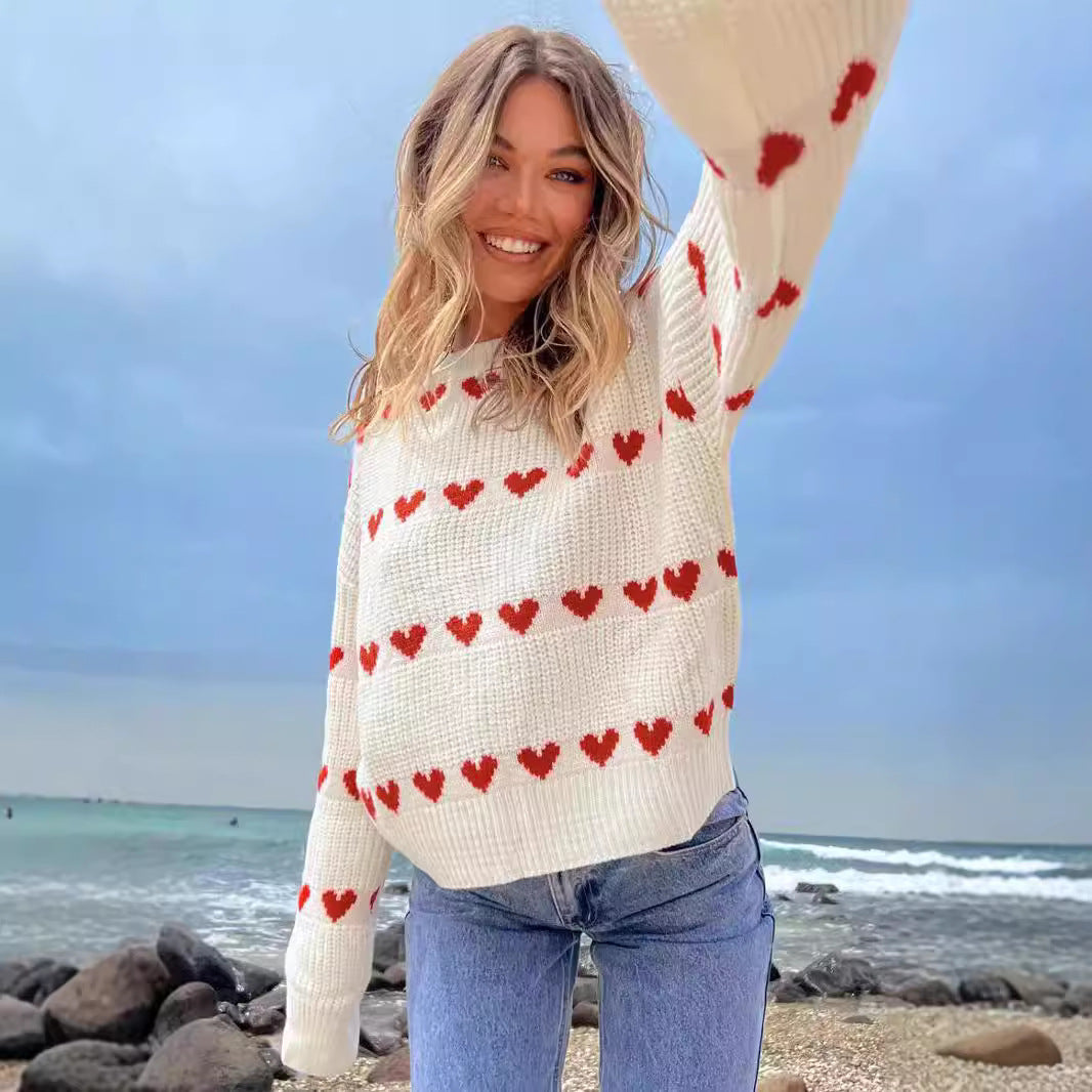 Amour Heart Knit Sweater