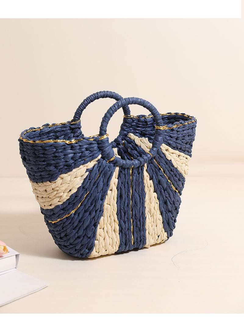 Solara Woven Sunburst Tote