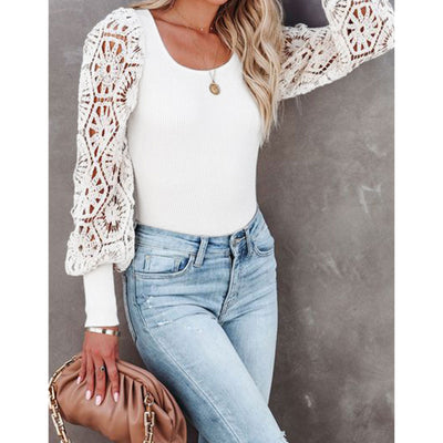 Ariadne Crochet Sleeve Top