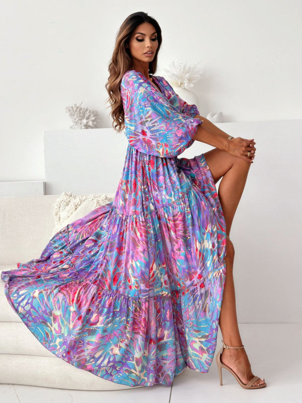 Aurora Tie-Dye Maxi Dress