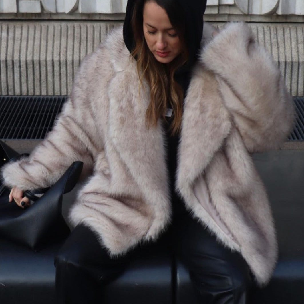 Elena Luxe Faux Fur Coat