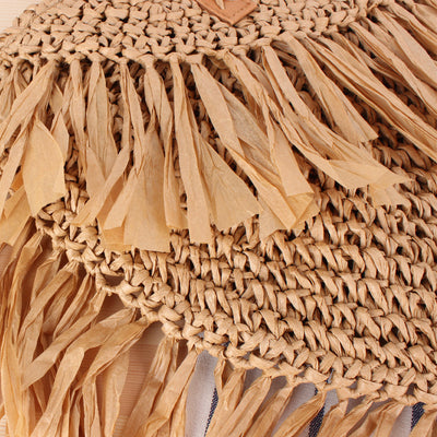 Sienna Fringe Woven Tote