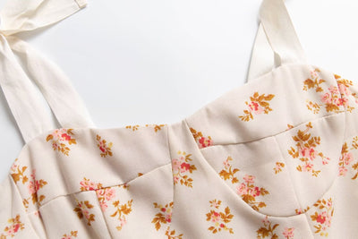 Fleur Floral Bow-Tie Top