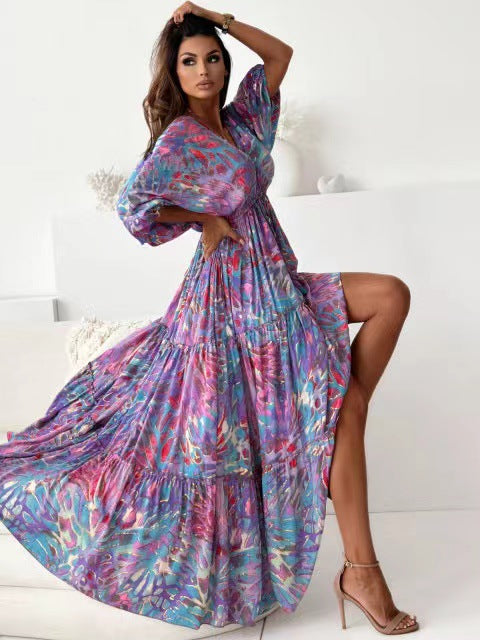 Aurora Tie-Dye Maxi Dress