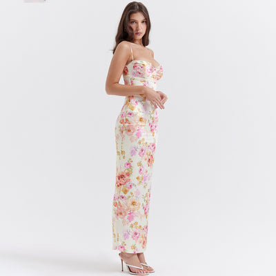 The Rosalina Satin Maxi Dress