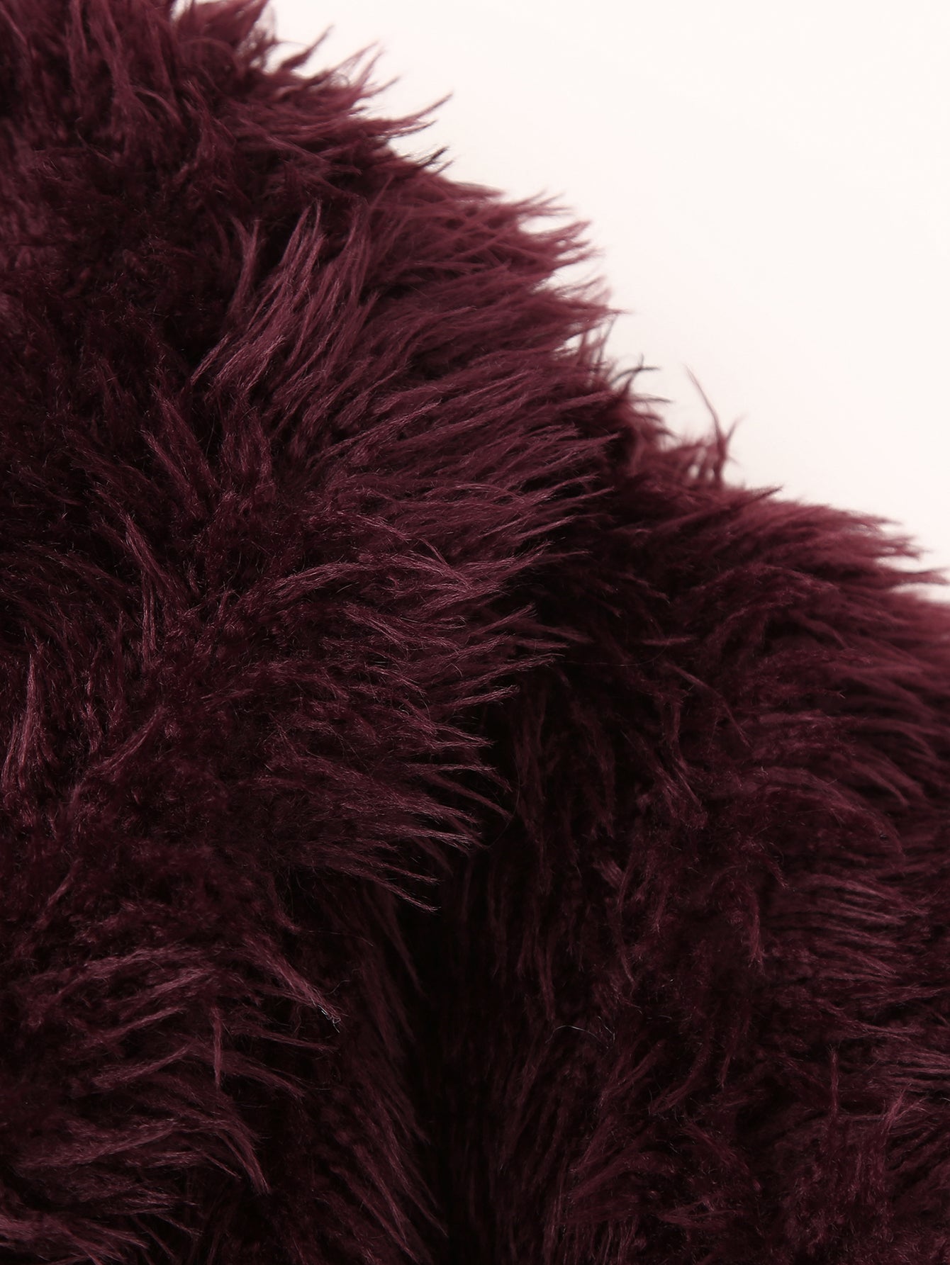 Scarlett Plush Burgundy Faux Fur Jacket