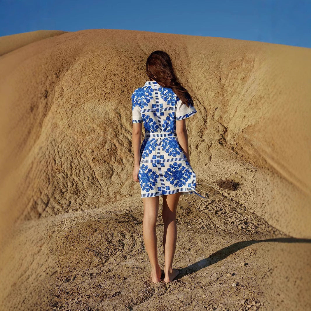 Sofia Santorini Shirt Dress