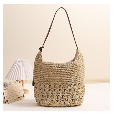 Elena Woven Tassel Shoulder Bag