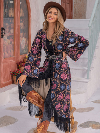 Luna Fringe Duster Kimono