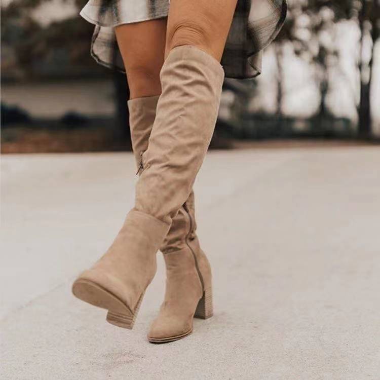 Savannah Suede Knee-High Boots