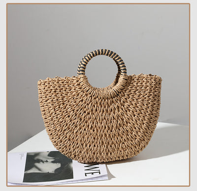 Isla Boho Seashell Woven Tote