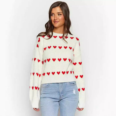 Amour Heart Knit Sweater