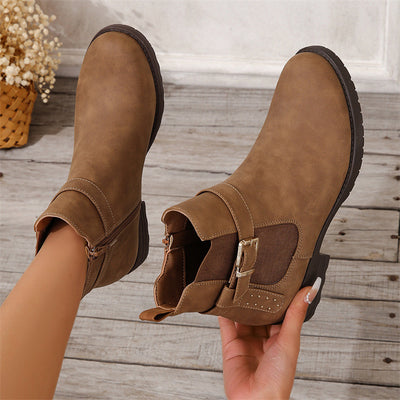 Sienna Buckle Ankle Boots