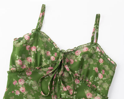 Rosemary Vintage Bloom Slip Dress