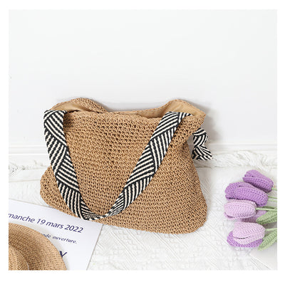 Sienna Woven Shoulder Tote