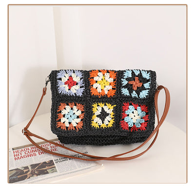 Esme Patchwork Crochet Shoulder Bag