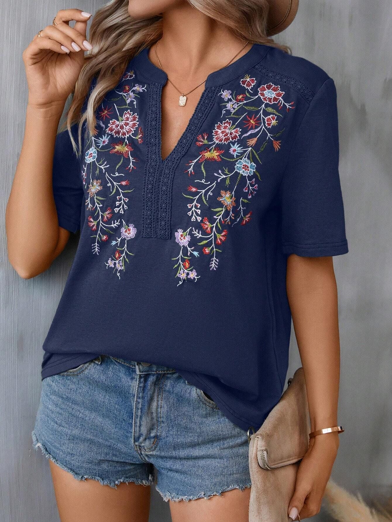 Esme Embroidered Top