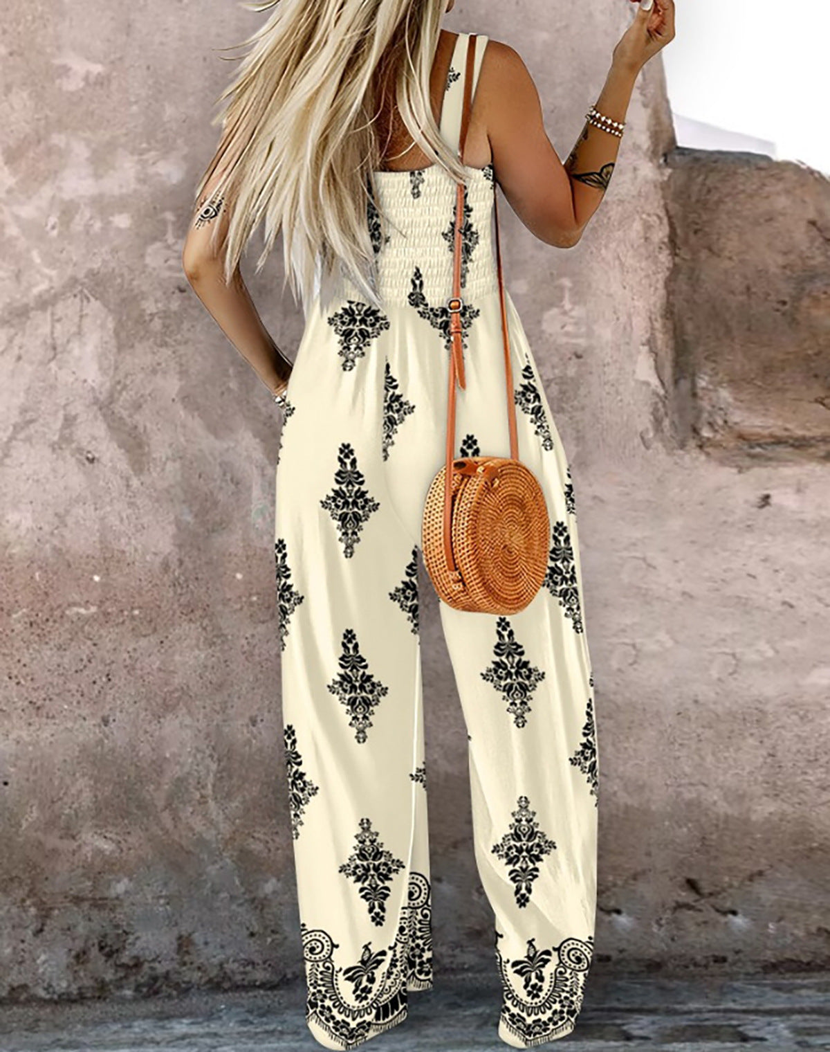 Seraphina Boho Wide-Leg Jumpsuit