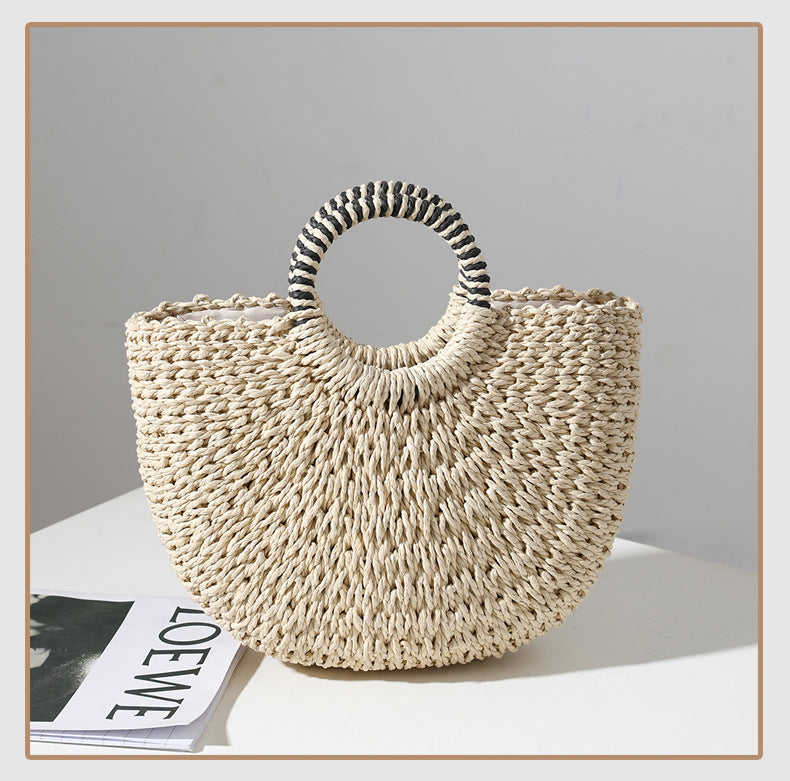 Isla Boho Seashell Woven Tote