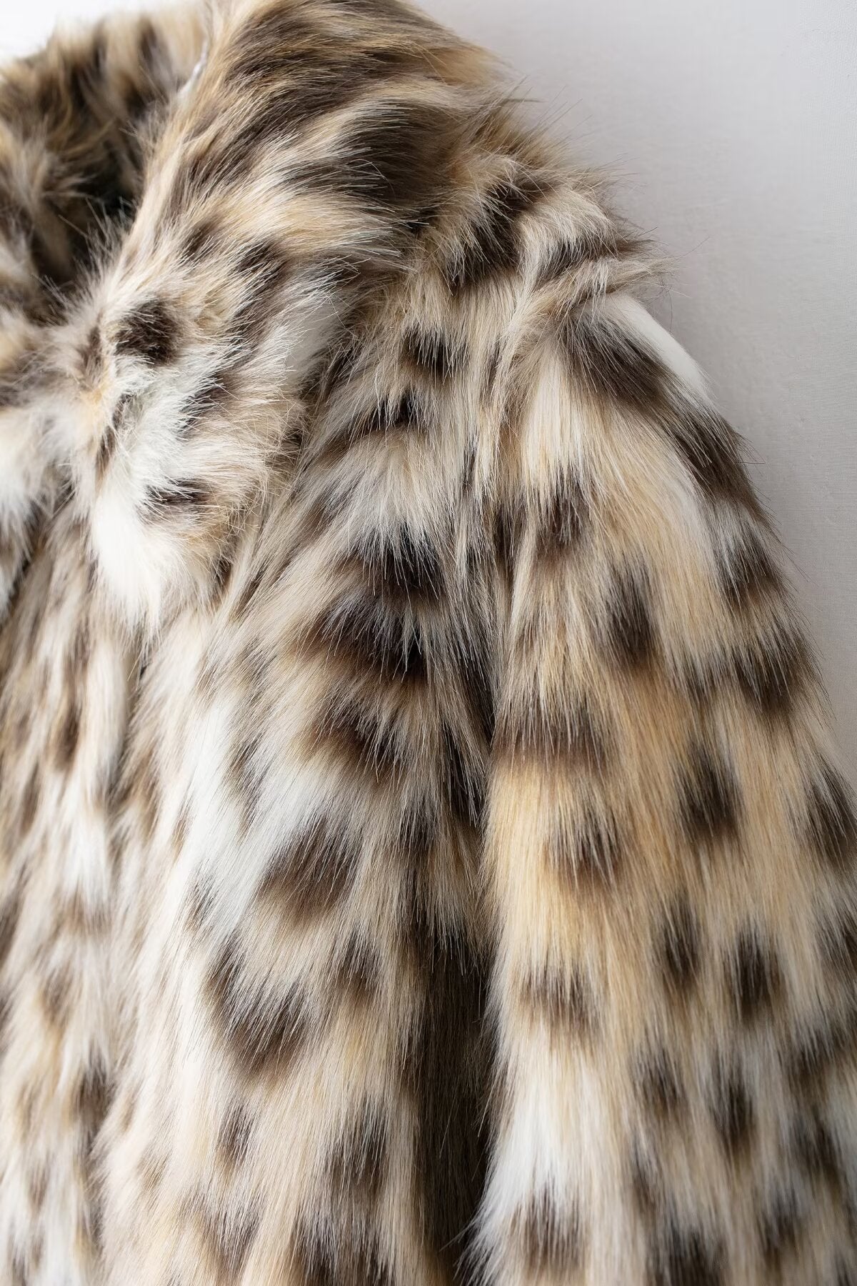 Selena Faux Fur Leopard Coat