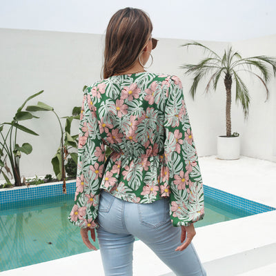 Daisy Bloom Peplum Blouse