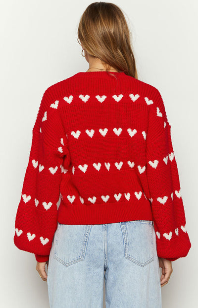 Amour Heart Knit Sweater