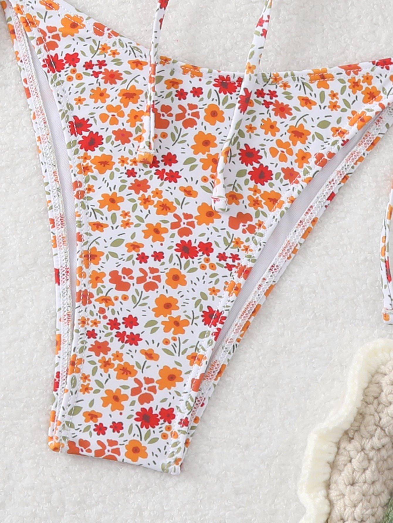 Daisy Floral Tie Bikini Set