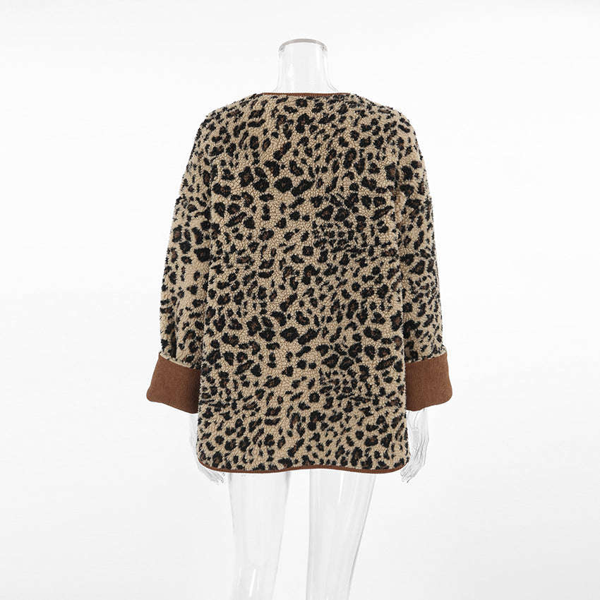 Luna Leopard Button-Up Jacket