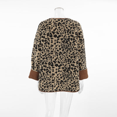 Luna Leopard Button-Up Jacket