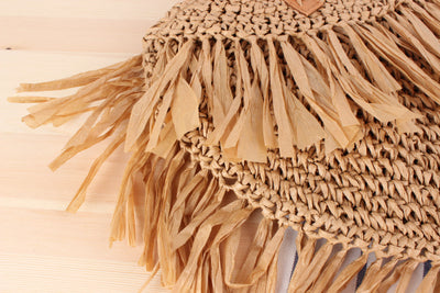 Sienna Fringe Woven Tote