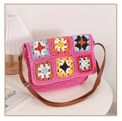 Esme Patchwork Crochet Shoulder Bag